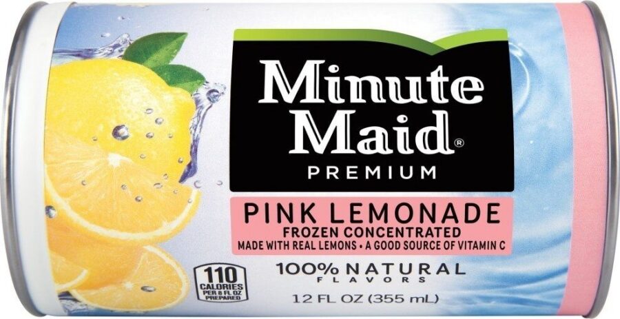 Minute Maid Fruit Drink Pink Lemonade 12-Pack — Front view