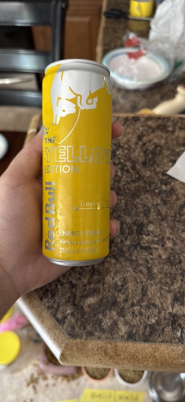 Red Bull Energy Drink Tropical 12 fl oz — Front view