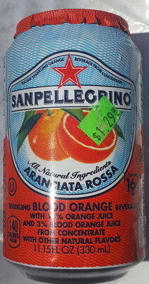 San Pellegrino Sparkling Water Blood Orange 6-Pack — front of pack