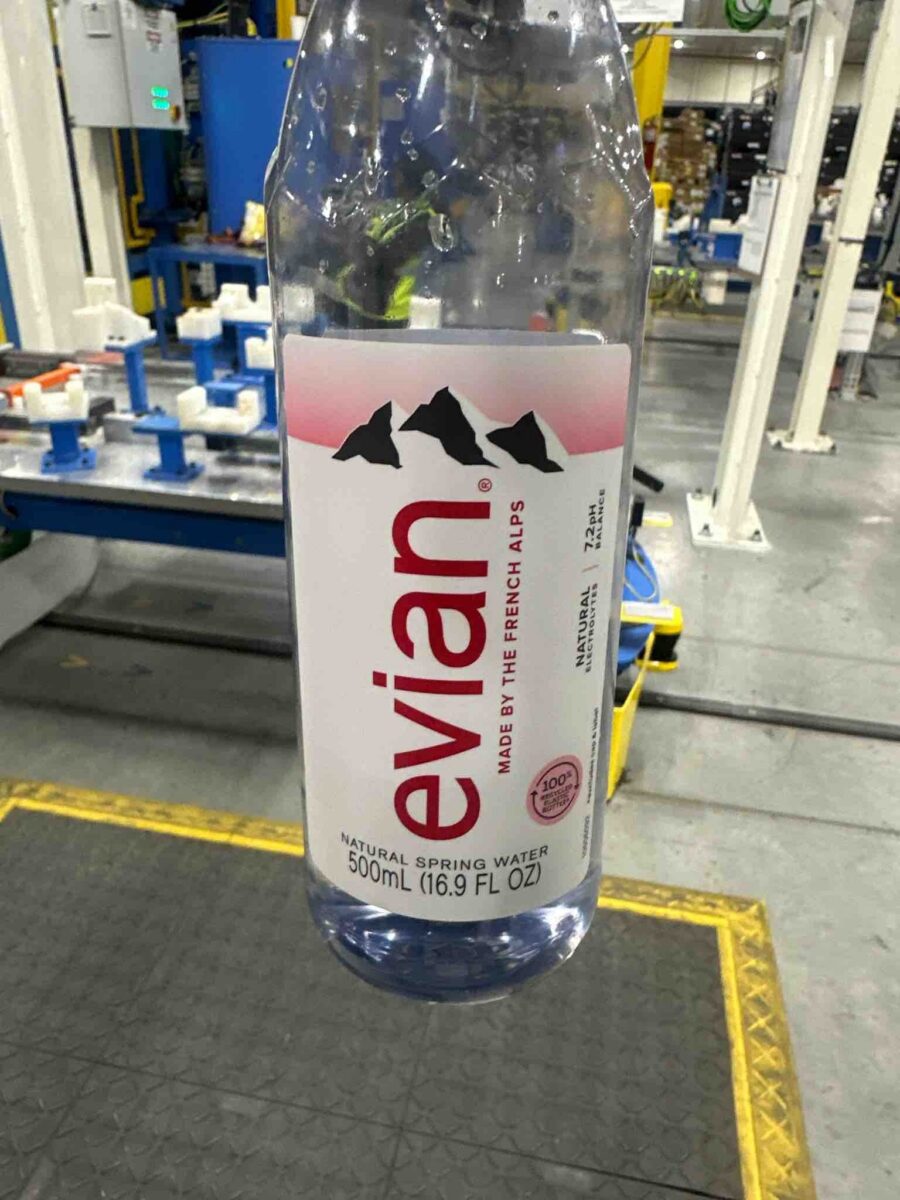 Evian Natural Spring Water Still 1 L — Front view