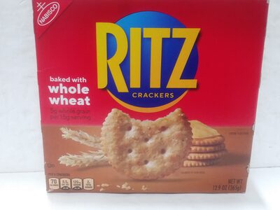 Ritz Crackers Whole Wheat 13.7 oz — front of pack