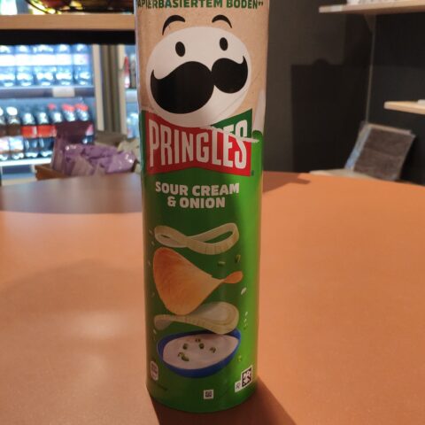 Pringles Potato Crisps Sour Cream & Onion 2.3 oz — front of pack