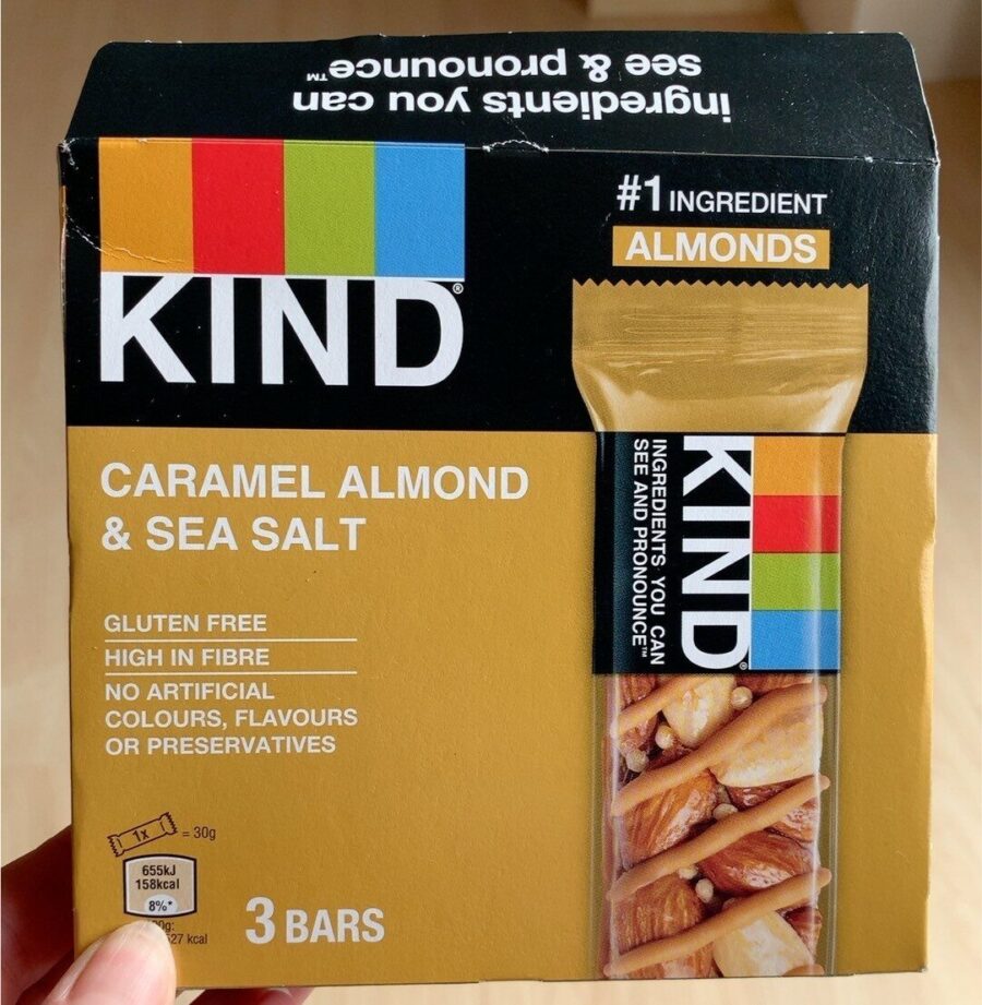 KIND Nut Bars Caramel Almond & Sea Salt 6-Count — Front view