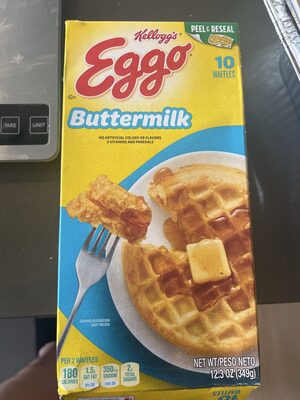 Eggo Frozen Waffles Buttermilk 16-Count — front of pack