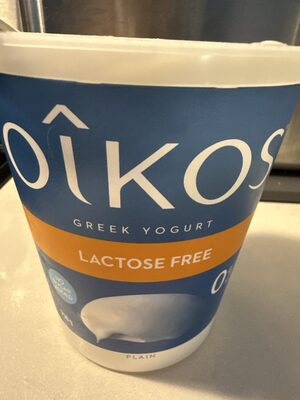 Oikos Greek Yogurt Plain 5.3 oz — front of pack