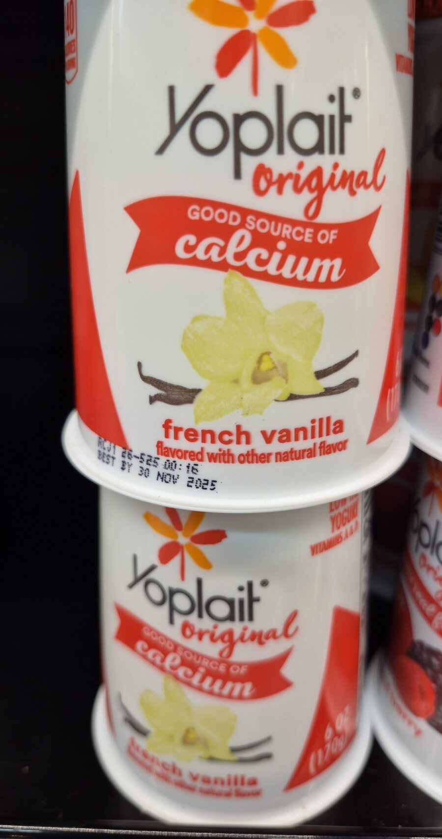 Yoplait Original Yogurt French Vanilla 12-Pack — Front view