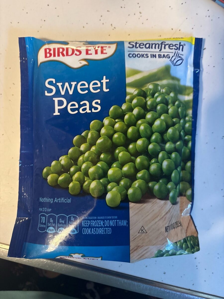 Birds Eye Frozen Vegetables Sweet Peas 10 oz — Front view