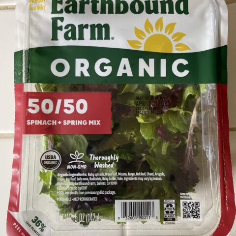 Earthbound Farm Baby Spinach Fresh 10 oz — front of pack