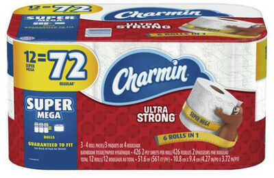 Charmin Bath Tissue Ultra Soft 24 Mega Rolls — front of pack