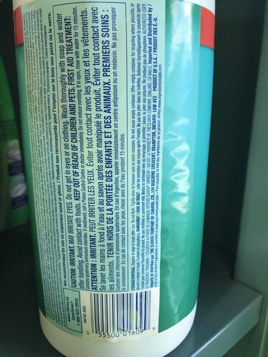 Clorox Disinfecting Wipes Fresh Scent 75-Count — Front view