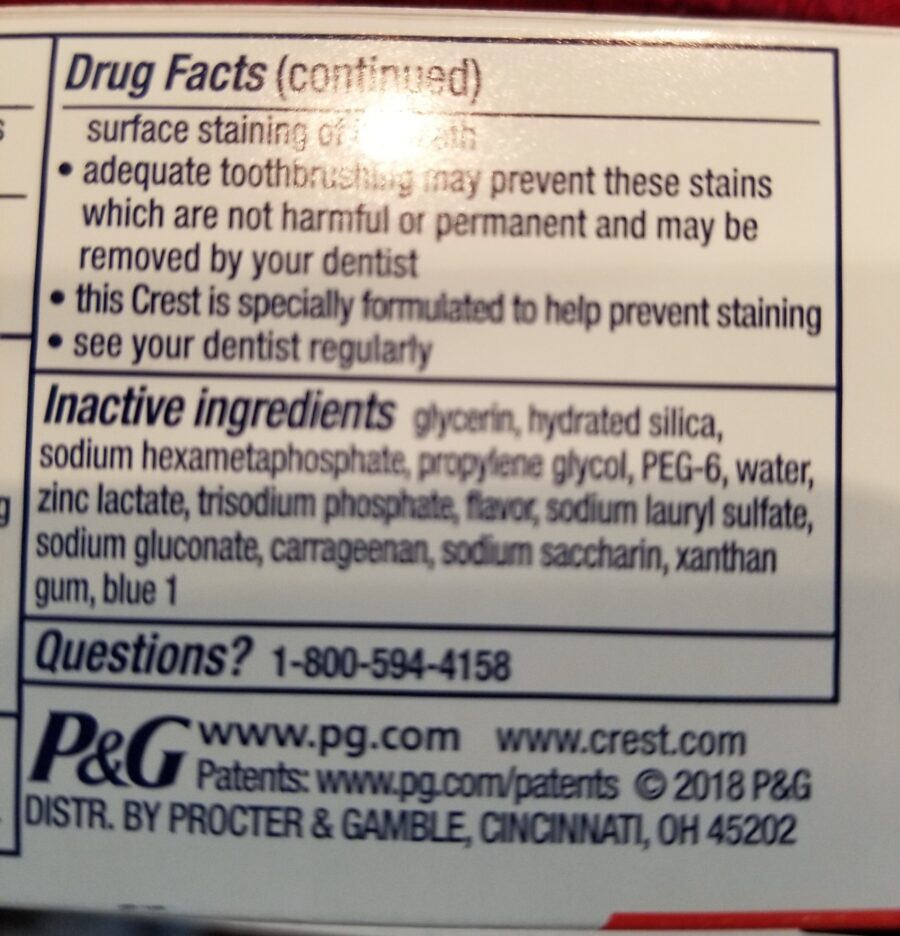 Crest Toothpaste Gum Detoxify 3.5 oz — Front view