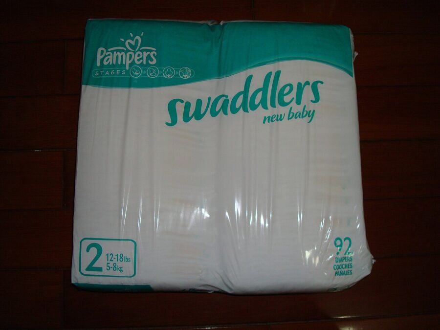 Pampers Diapers Swaddlers Size 5 50-Count — Front view