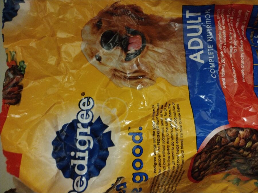 Pedigree Dry Dog Food Grilled Steak & Vegetable 18 lb — Front view