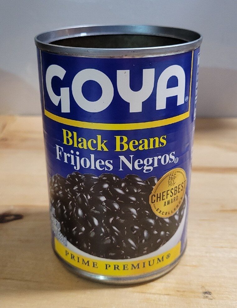 Goya Black Beans Low Sodium 12-Pack — Front view